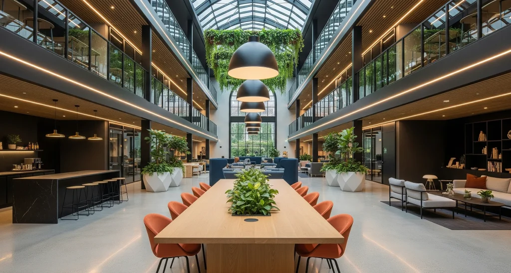 CAT B fit out with custom furniture and joinery, tailored for workspace functionality and style.